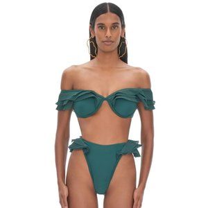 ANDREA IYAMAH Salama Green High Rise Bikini